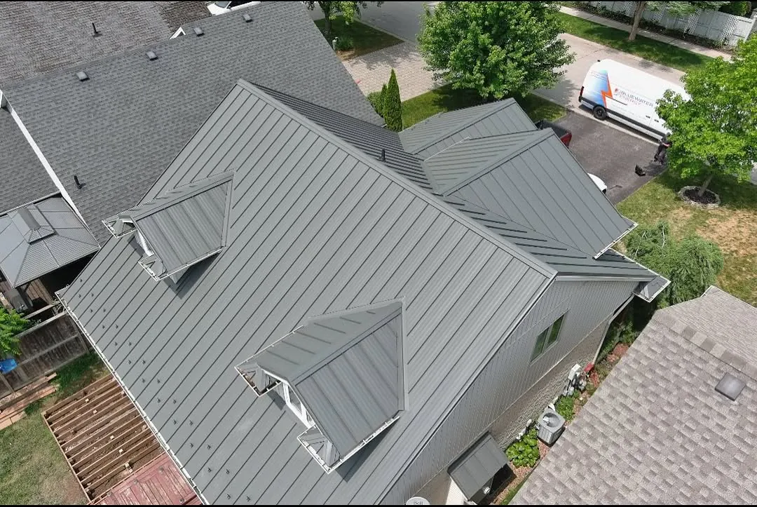 Residential Roof Replacement - Gray Shingles - Finished Gray Roof